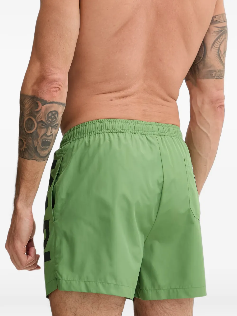 Karl Lagerfeld logo short boardshorts Groen