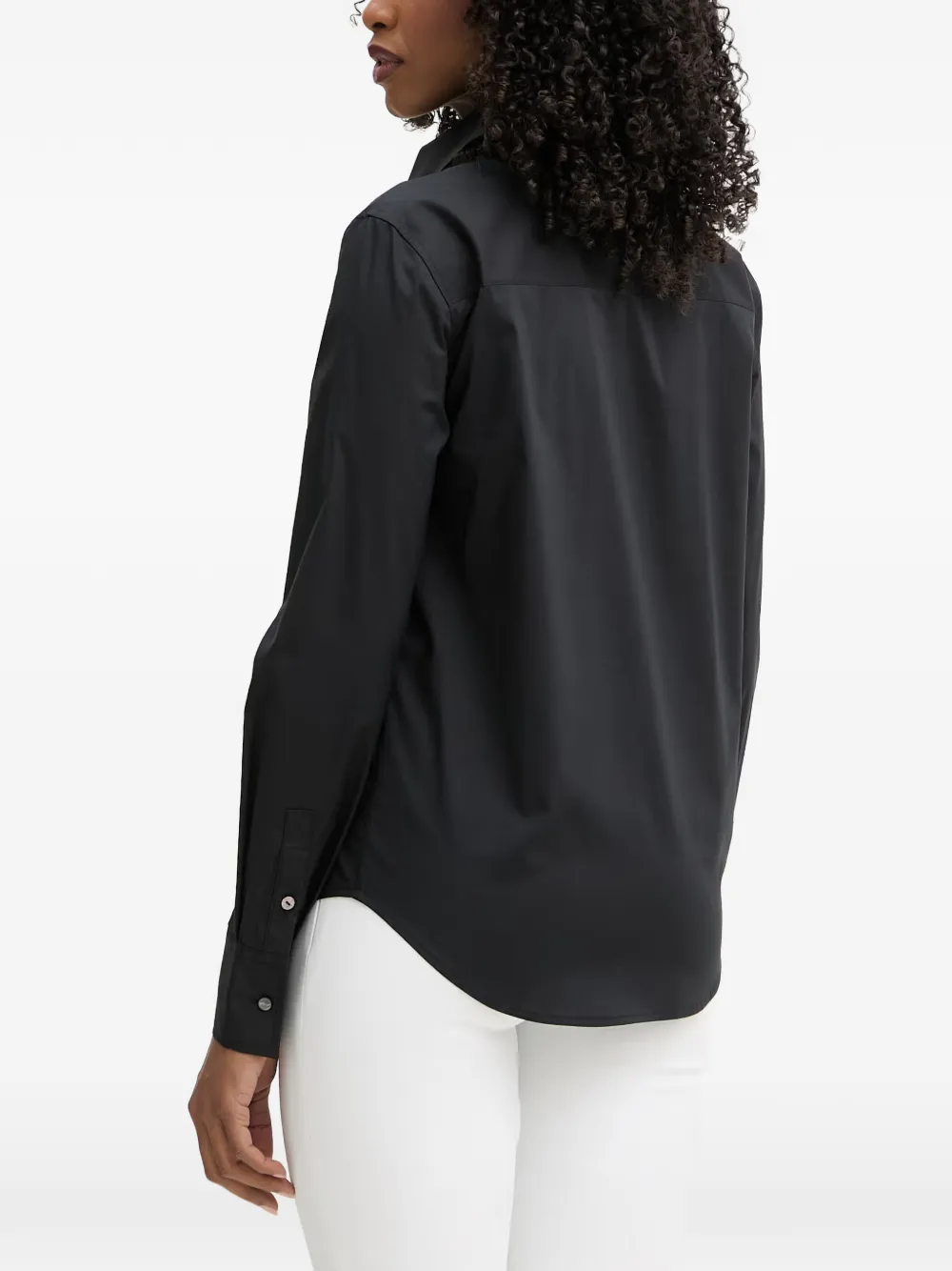 Karl Lagerfeld Blouse met geborduurd logo Zwart