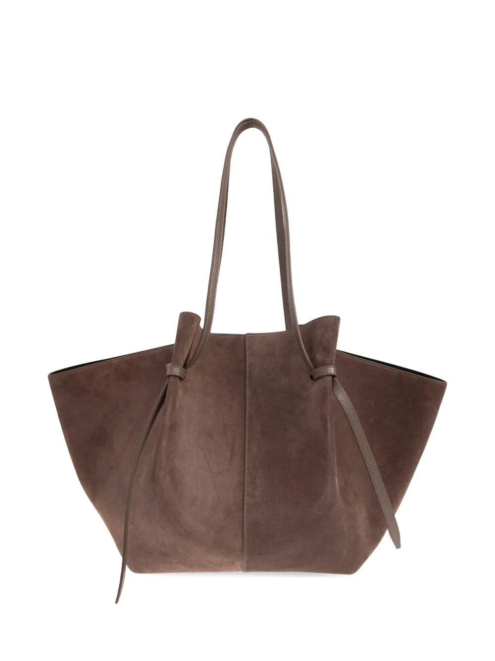 Yuzefi large Mochi leather shoulder bag - Marrone