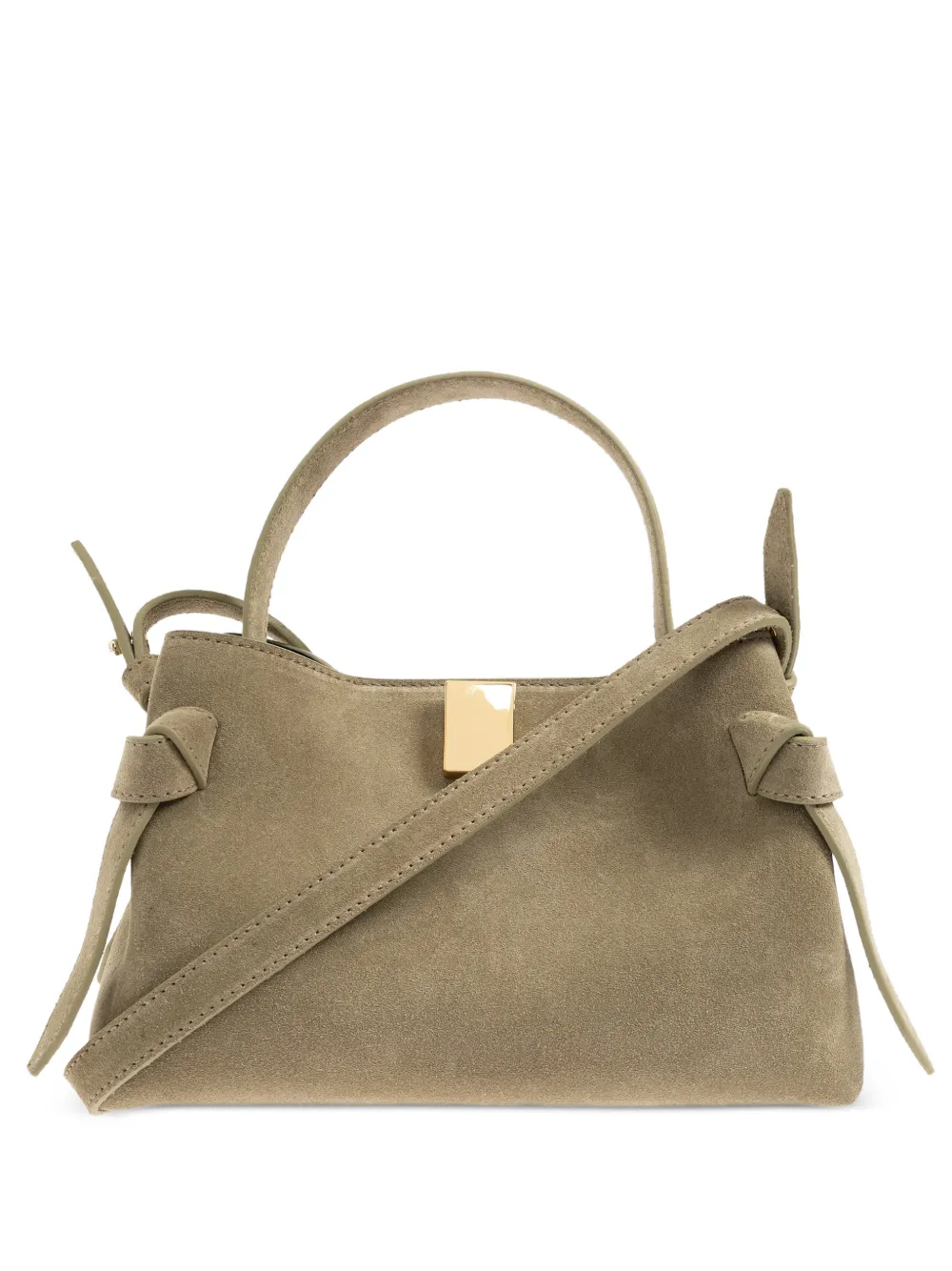 Yuzefi mini Gyoza suede tote bag - Verde