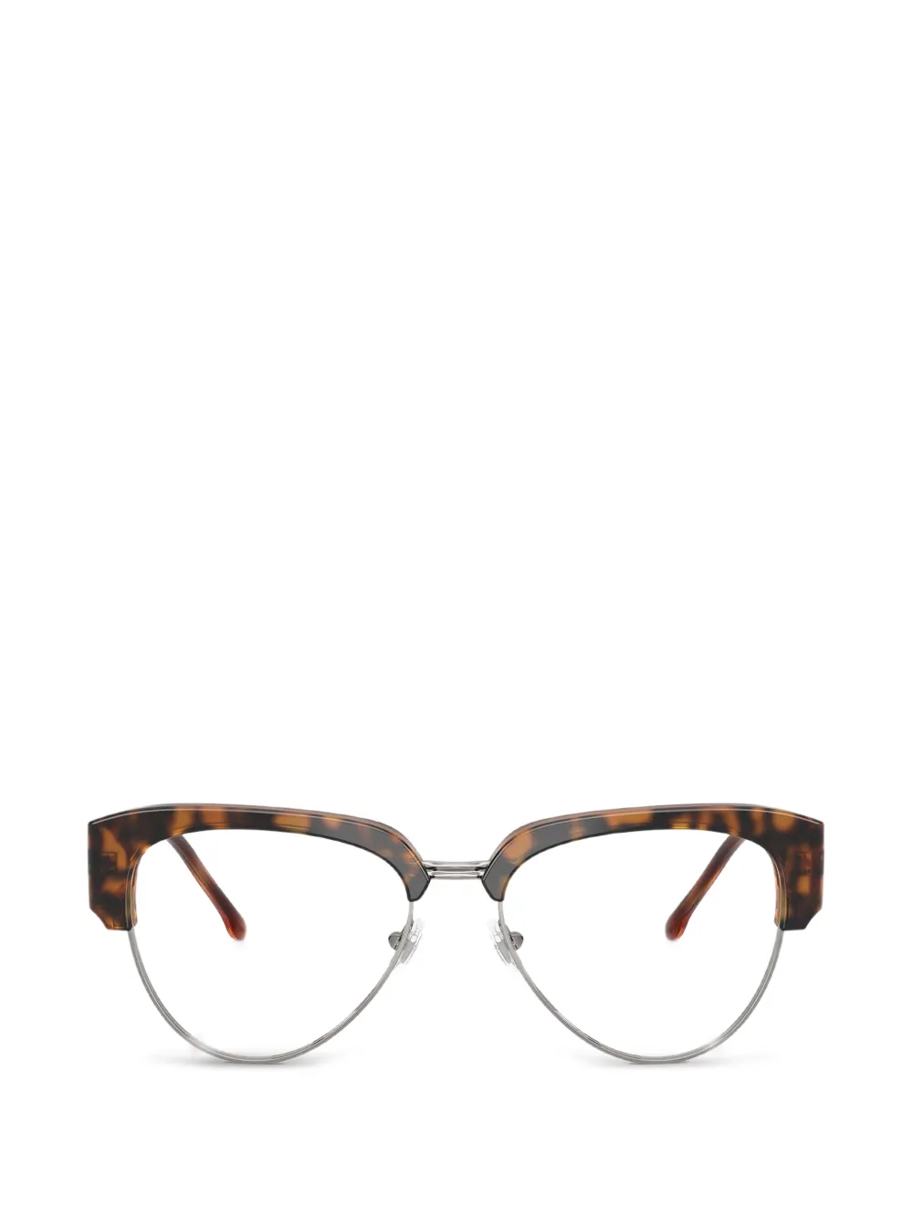 Diesel tortoiseshell-effect cat-eye glasses - Marrone