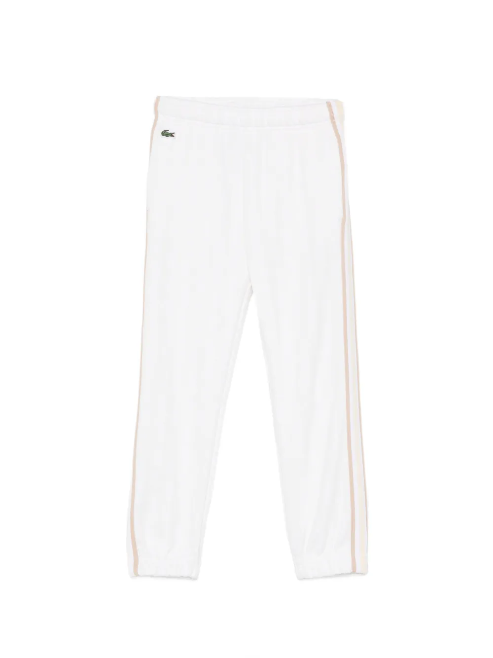 Lacoste Kids logo-patch side-stripe track pants - Toni neutri