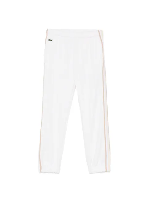 Lacoste Kids pants con parche del logo y rayas laterales