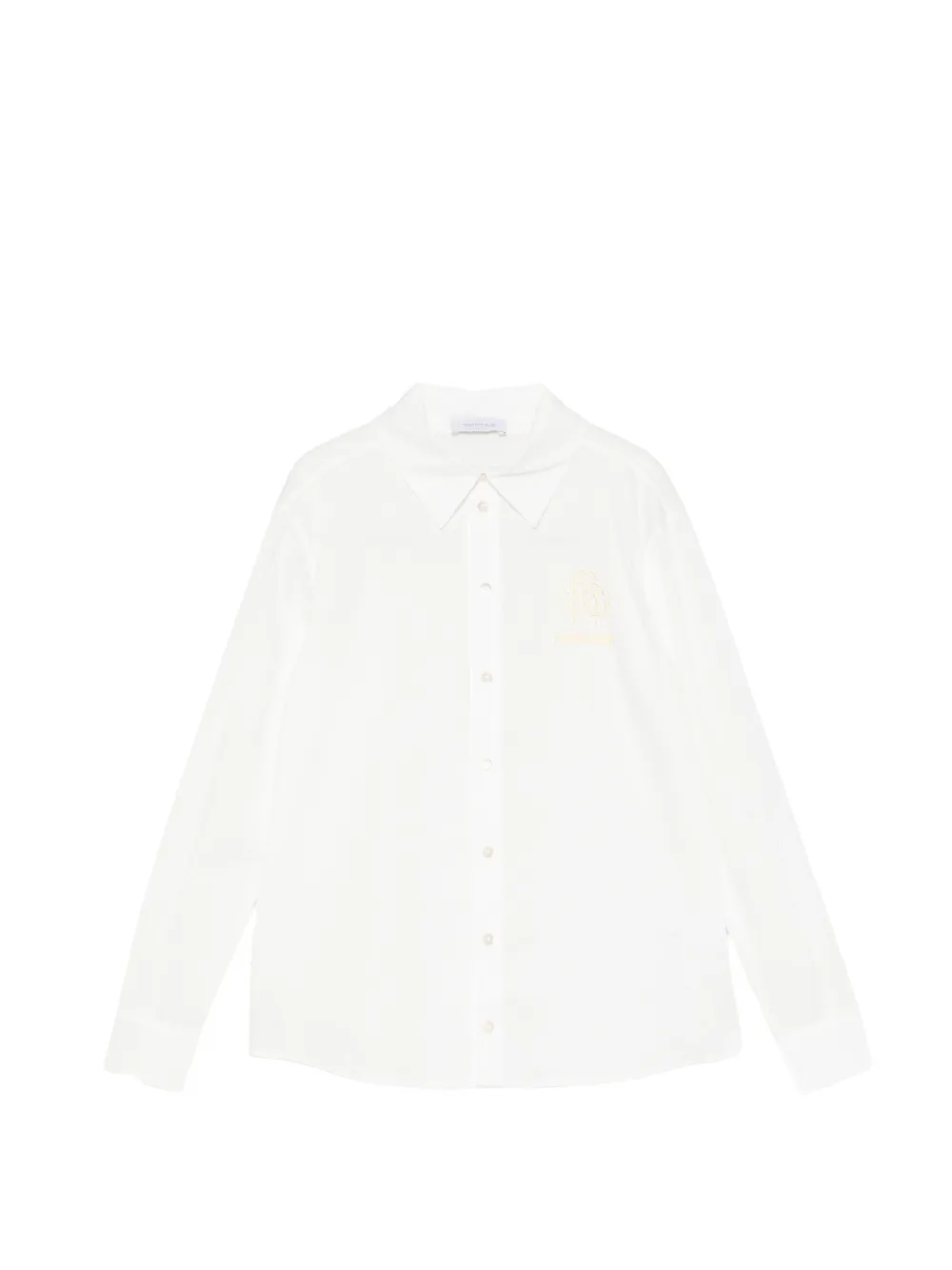 Roberto Cavalli Junior logo-embroidered shirt - Bianco
