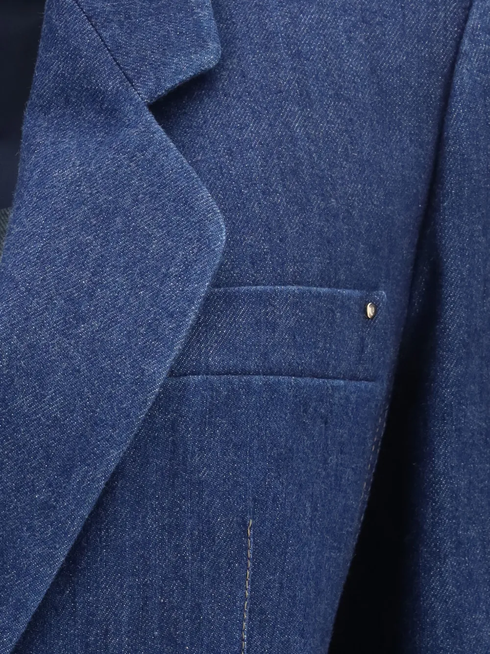 Giorgio Armani Denim blazer Blauw