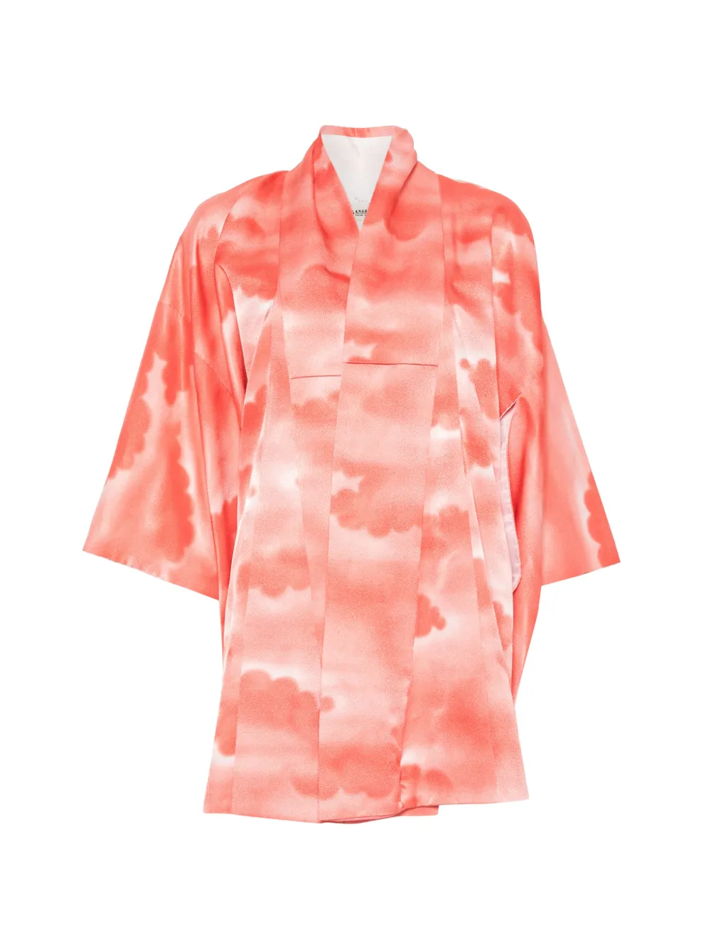 A.N.G.E.L.O. Vintage Upcycling cloud-print kimono - Pink