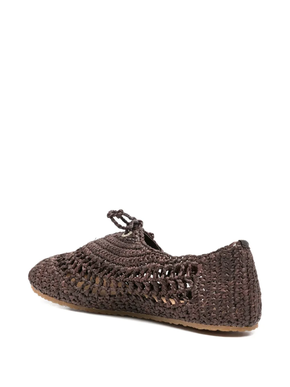Superga Gehaakte veterschoenen Bruin