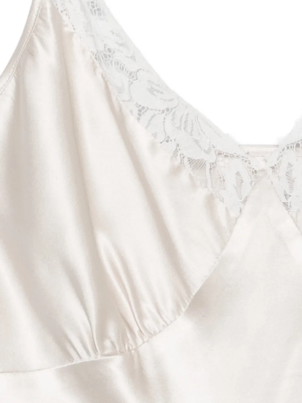  Parlor Blusa Con Detalles De Encaje - Neutro 