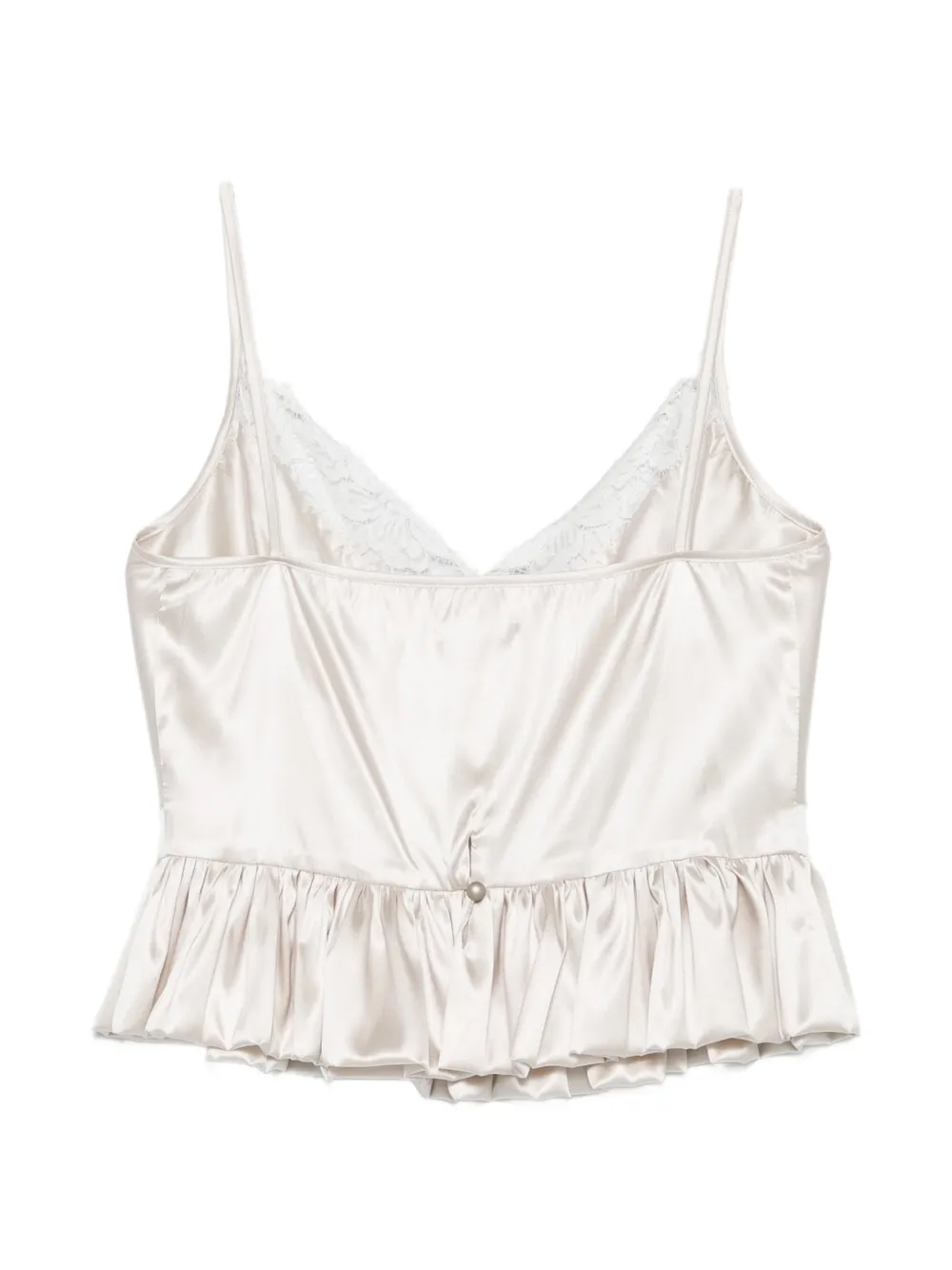  Parlor Blusa Con Detalles De Encaje - Neutro 