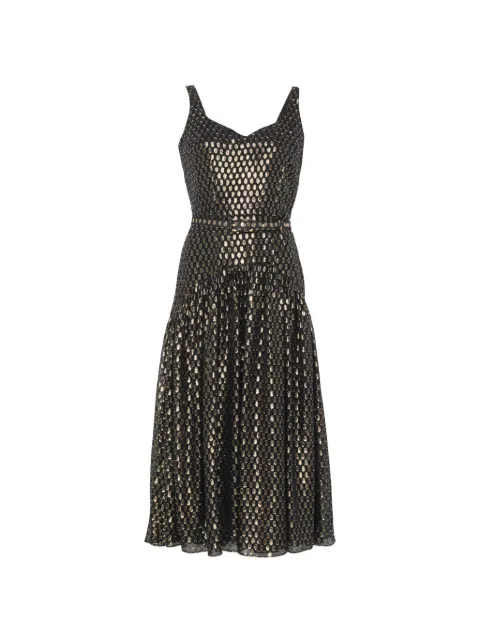 Parlor polka-dot midi dress