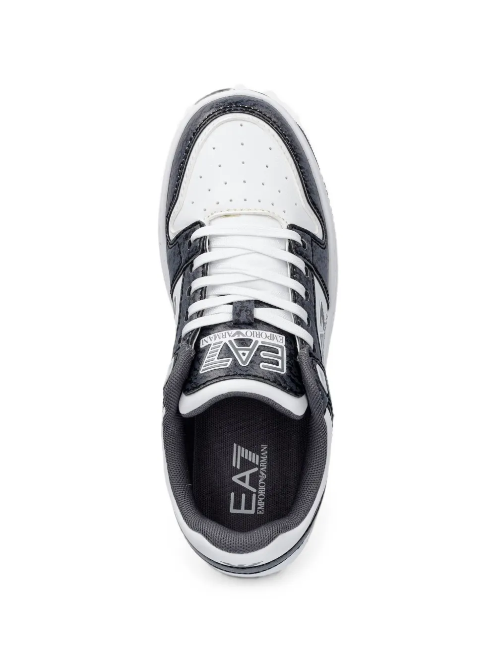 Ea7 Emporio Armani logo-print panelled sneakers Wit