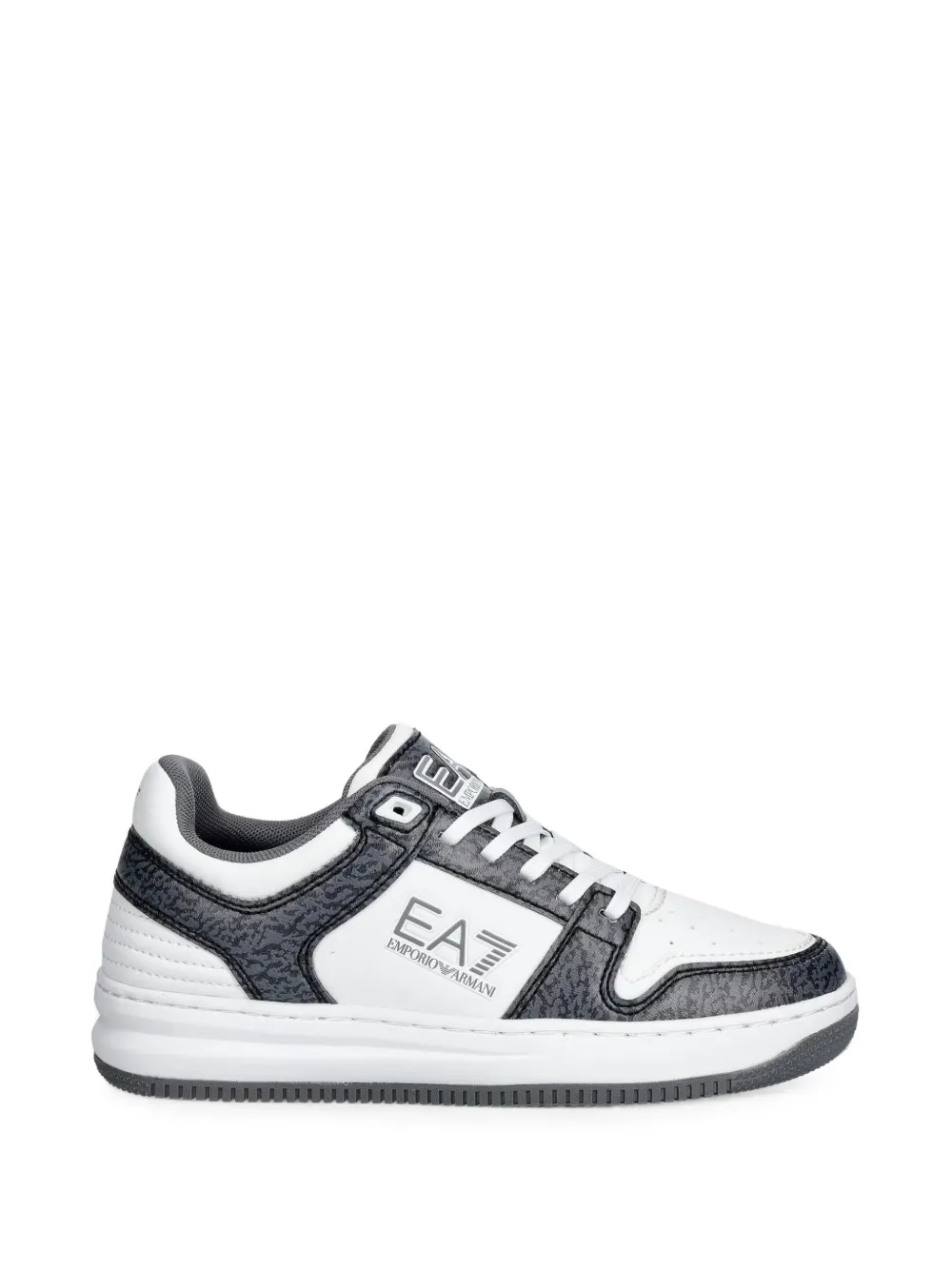 Ea7 Emporio Ar i logo-print panelled sneakers Wit