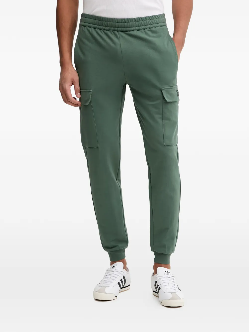 Ea7 Emporio Armani logo-print cargo pants - Verde