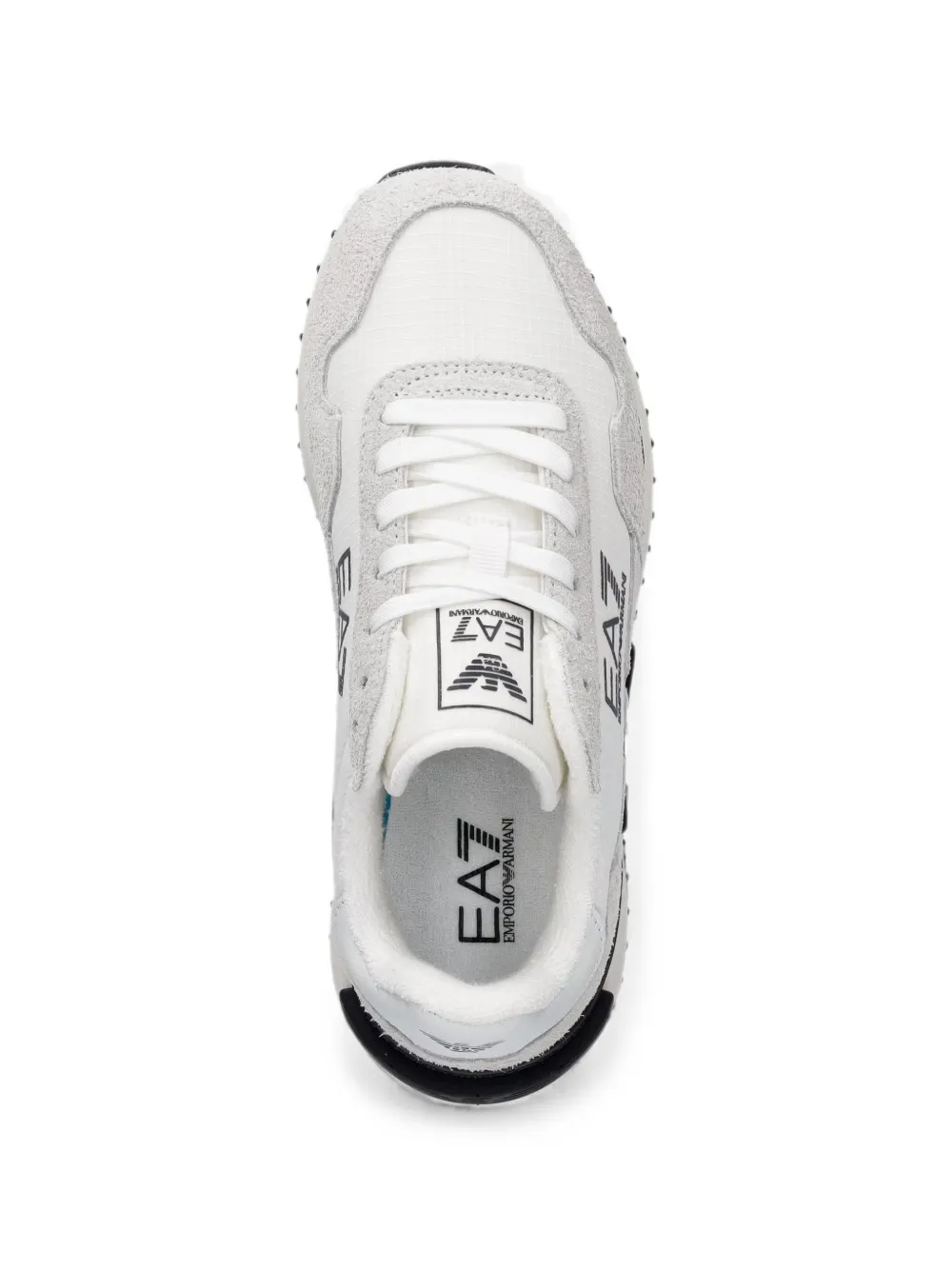 Ea7 Emporio Armani logo-print panelled sneakers Wit