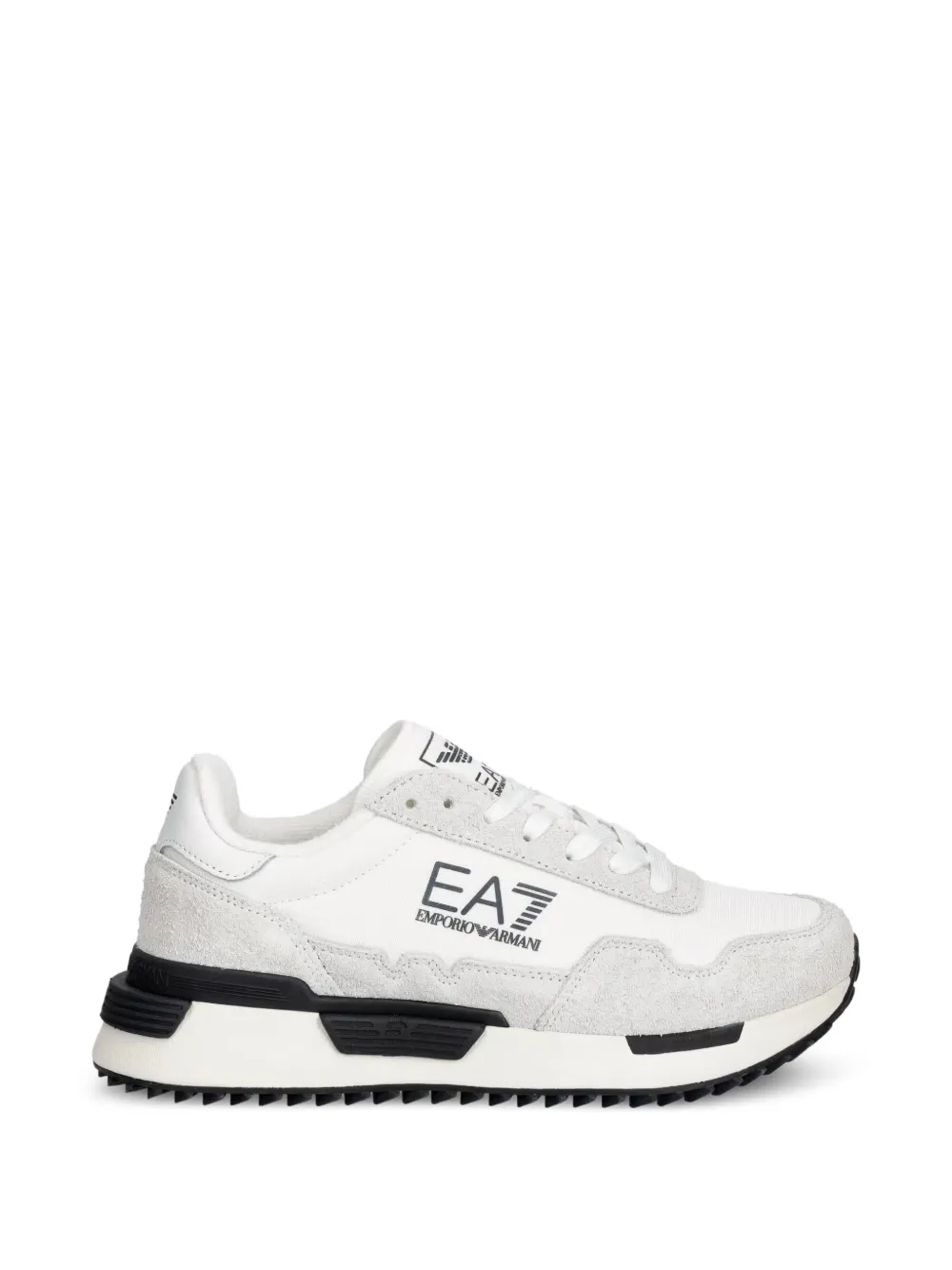 Ea7 Emporio Ar i logo-print panelled sneakers Wit