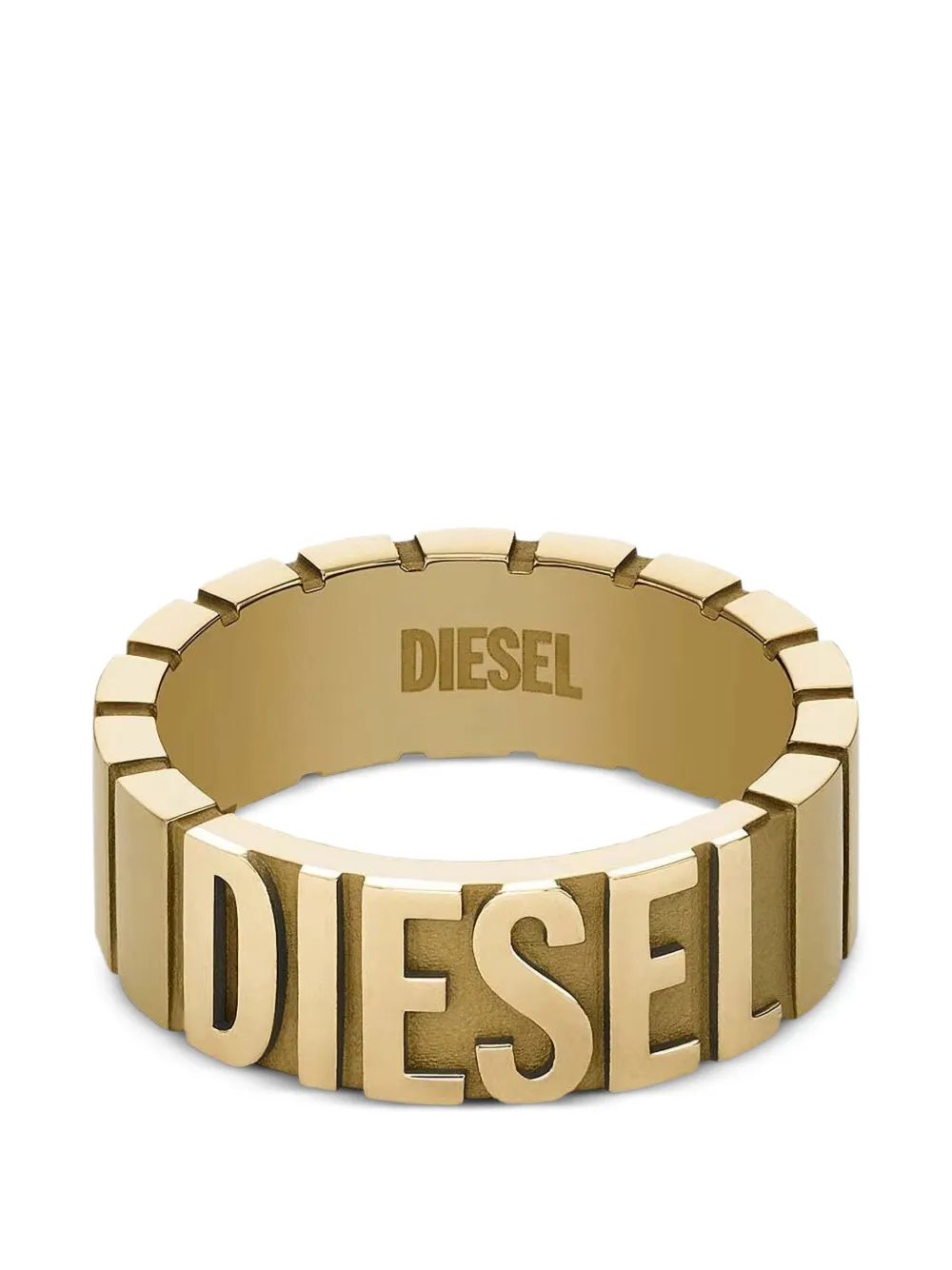 Diesel gold-tone stainless steel ring - Oro