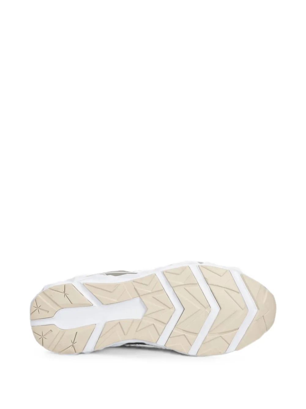 Ea7 Emporio Armani logo-print panelled sneakers Beige