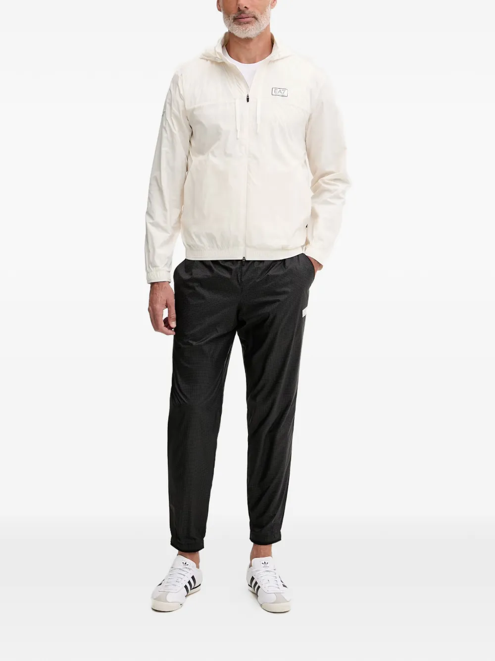 Ea7 Emporio Armani Trainingsbroek met patroon Beige