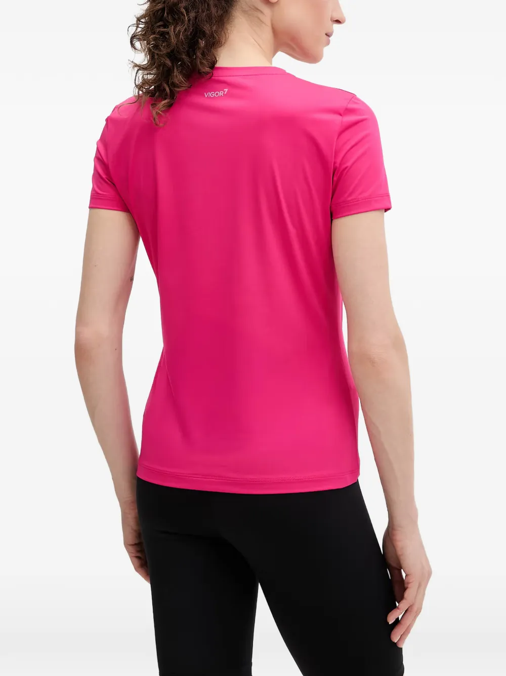 Ea7 Emporio Armani T-shirt met logoprint Roze