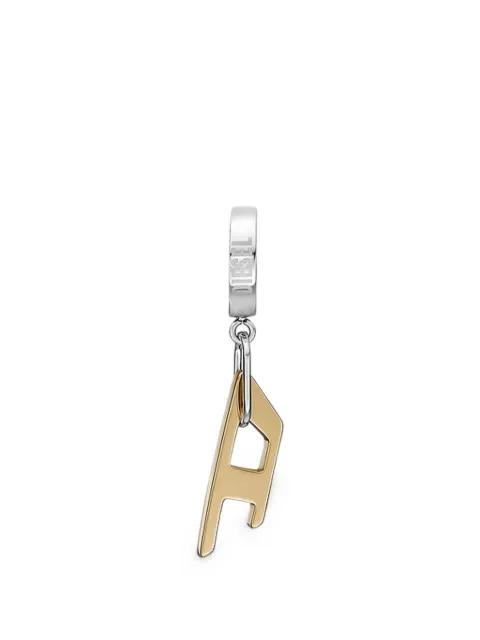 Diesel D-logo pendant earrings