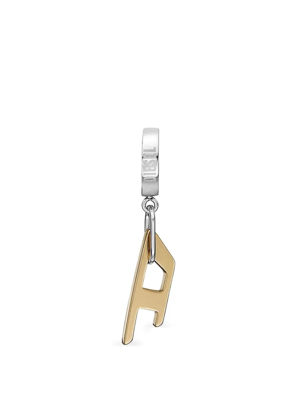 Diesel D-logo pendant earrings - Argento