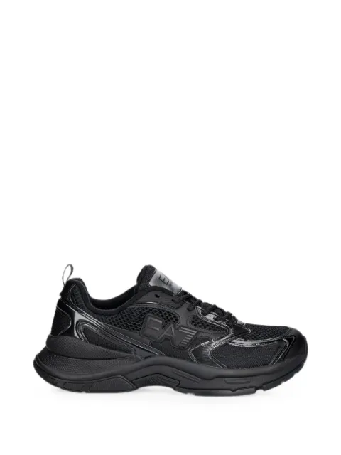 Ea7 Emporio Armani mesh-panelled logo-patch sneakers