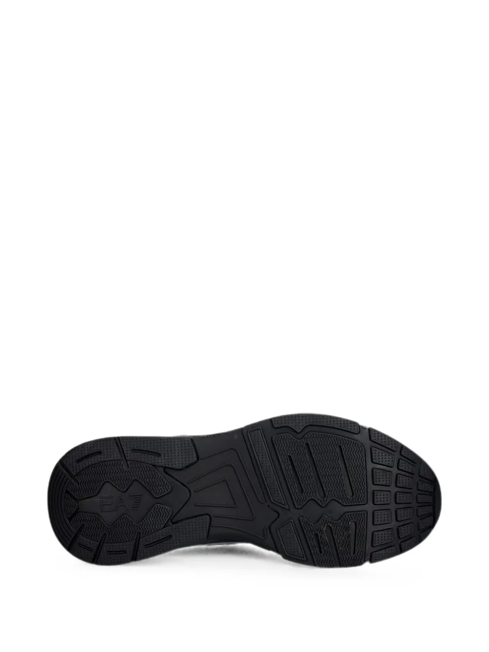 Ea7 Emporio Armani mesh-panelled logo-patch sneakers Zwart