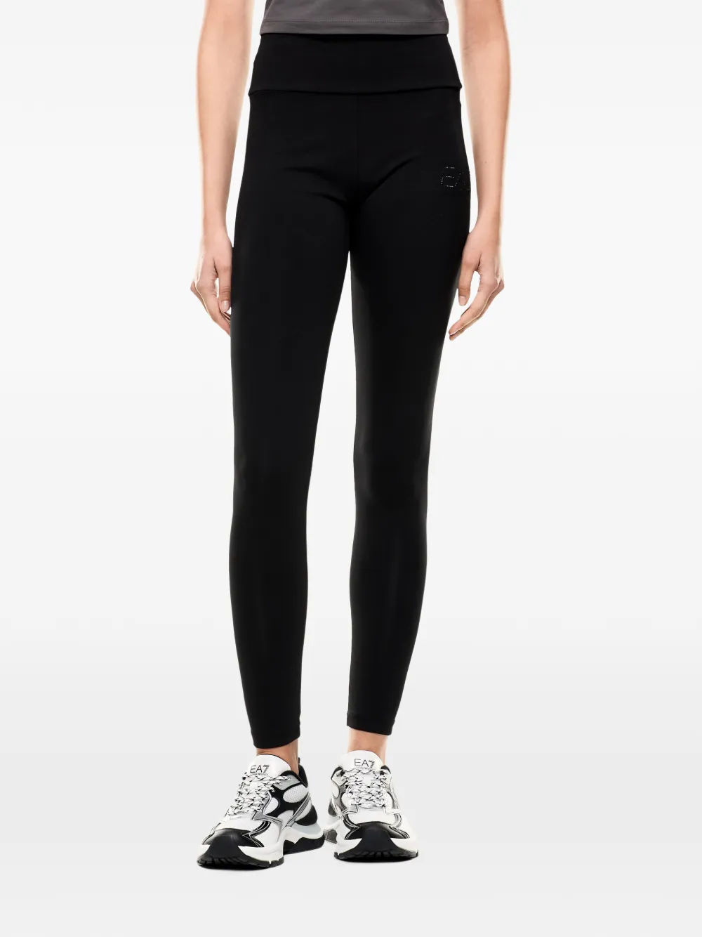 Ea7 Emporio Armani Legging met logoprint Zwart