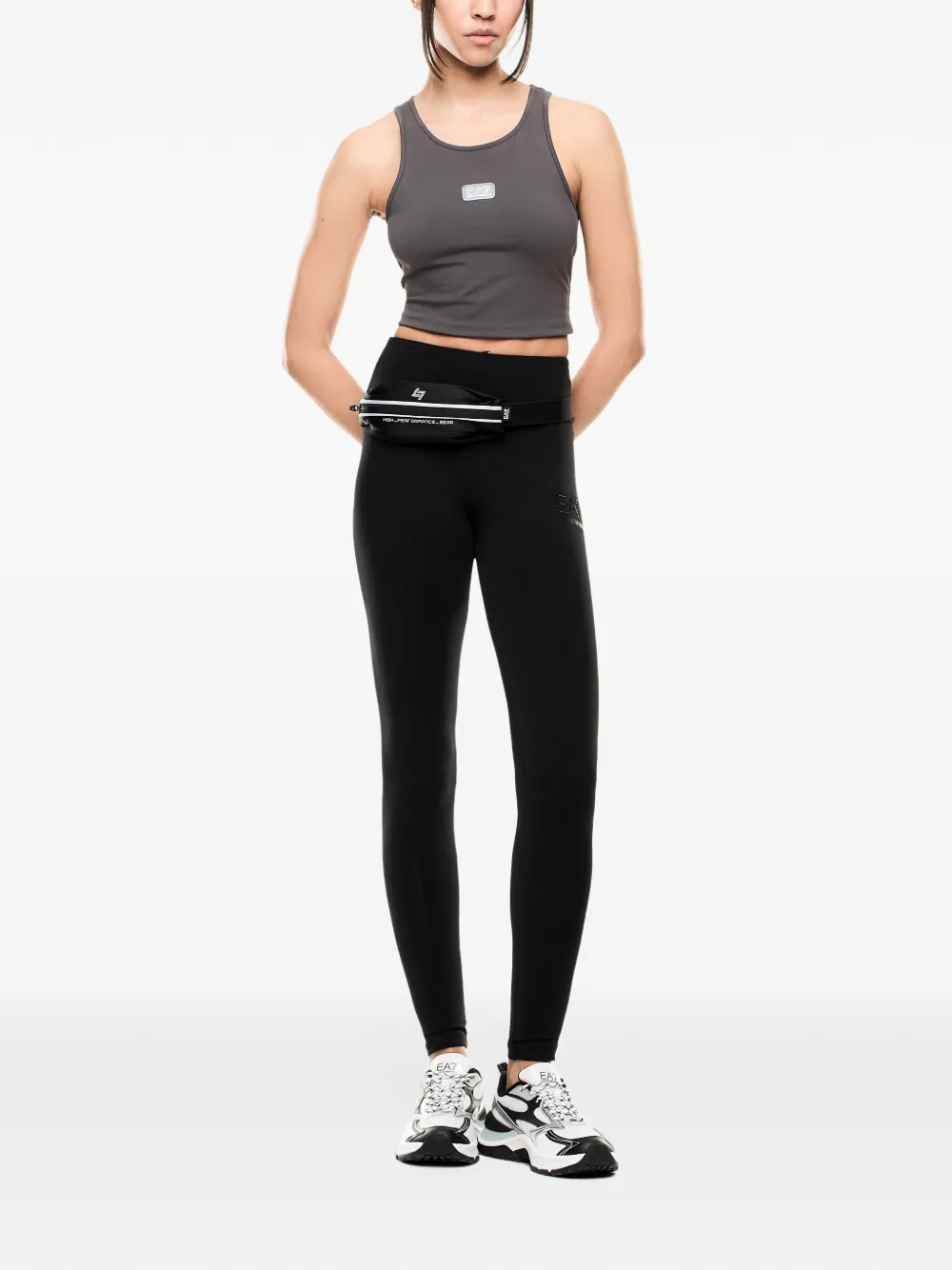 Ea7 Emporio Armani Legging met logoprint Zwart