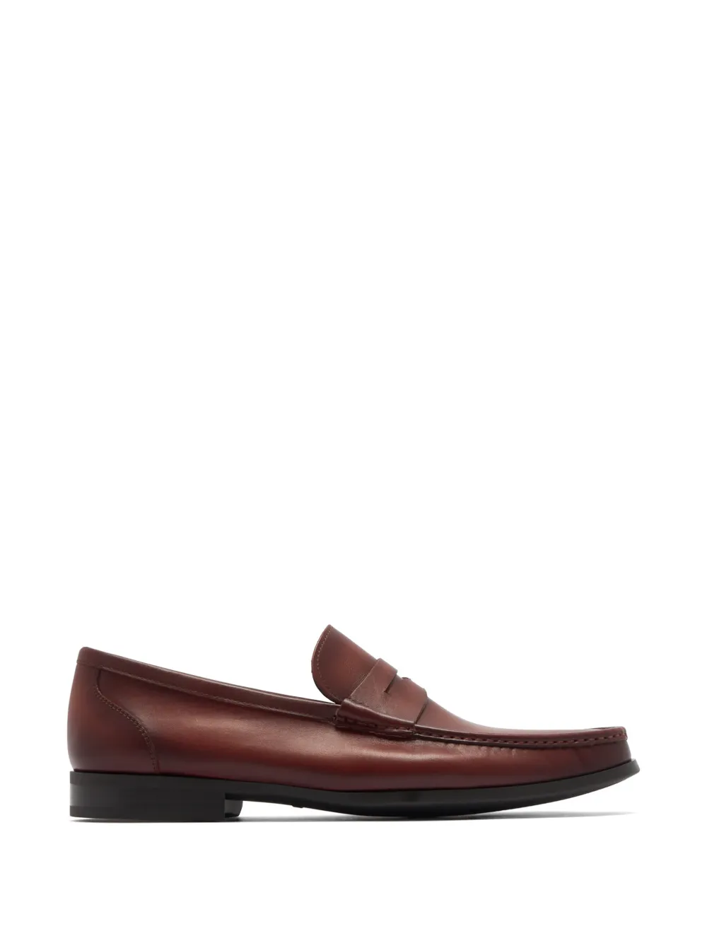 Magnanni leather penny loafers - Marrone