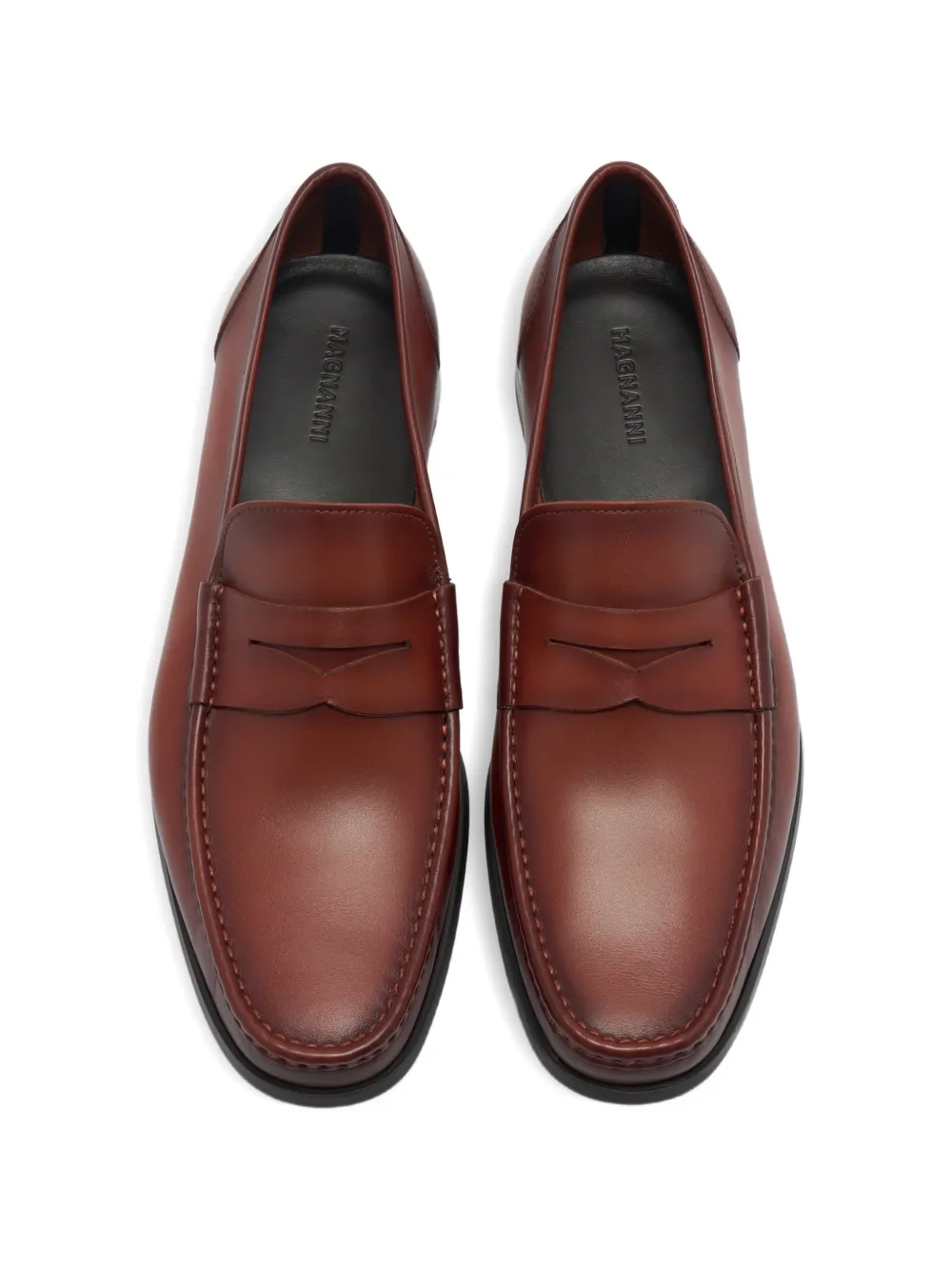 Magnanni leather penny loafers Bruin