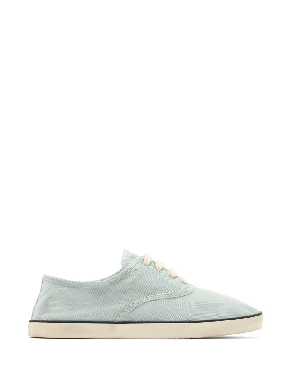 Miu Miu logo-embossed lace-up sneakers - Blue
