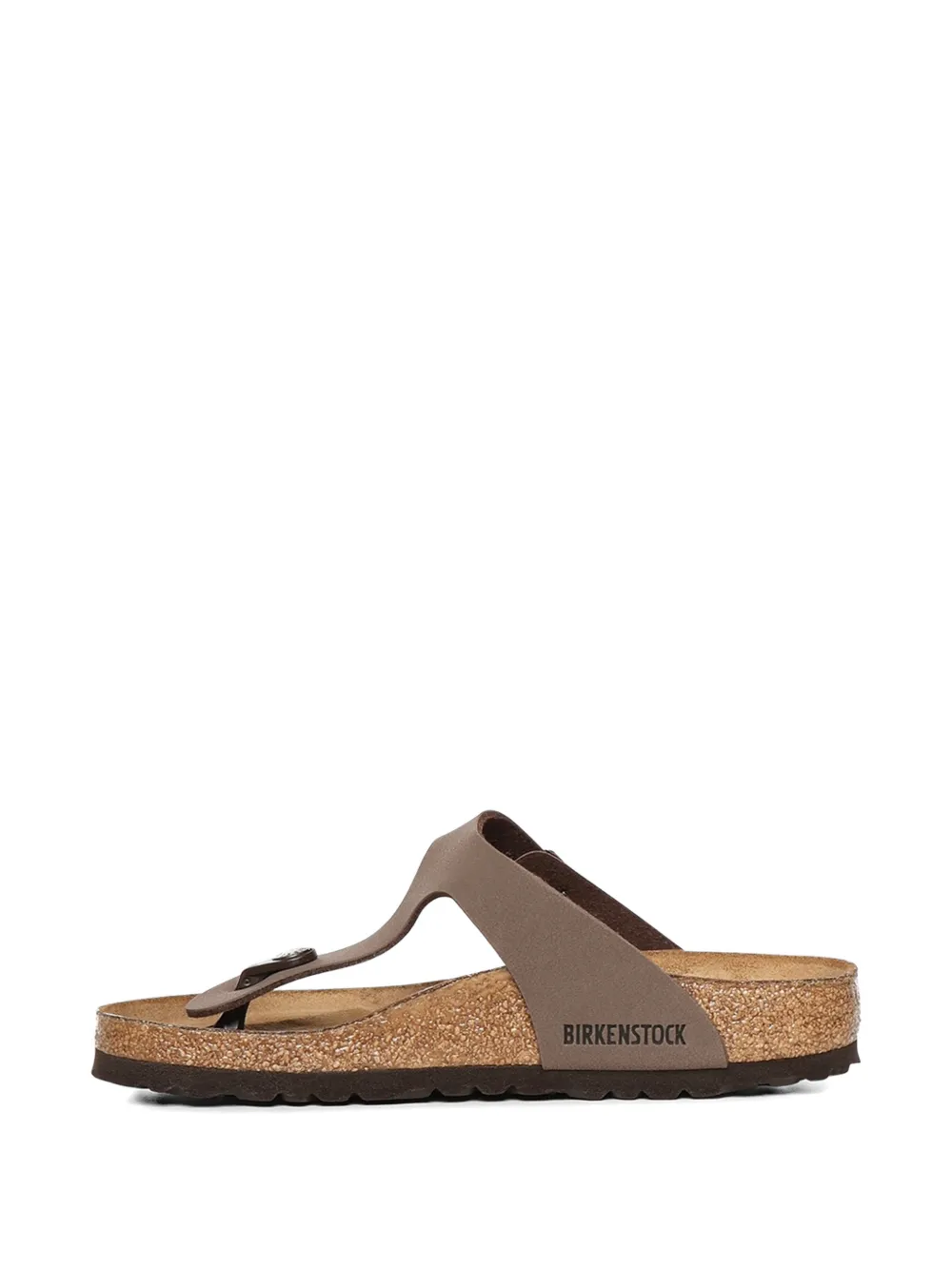 Birkenstock Gizeh sandalen met gespsluiting Bruin