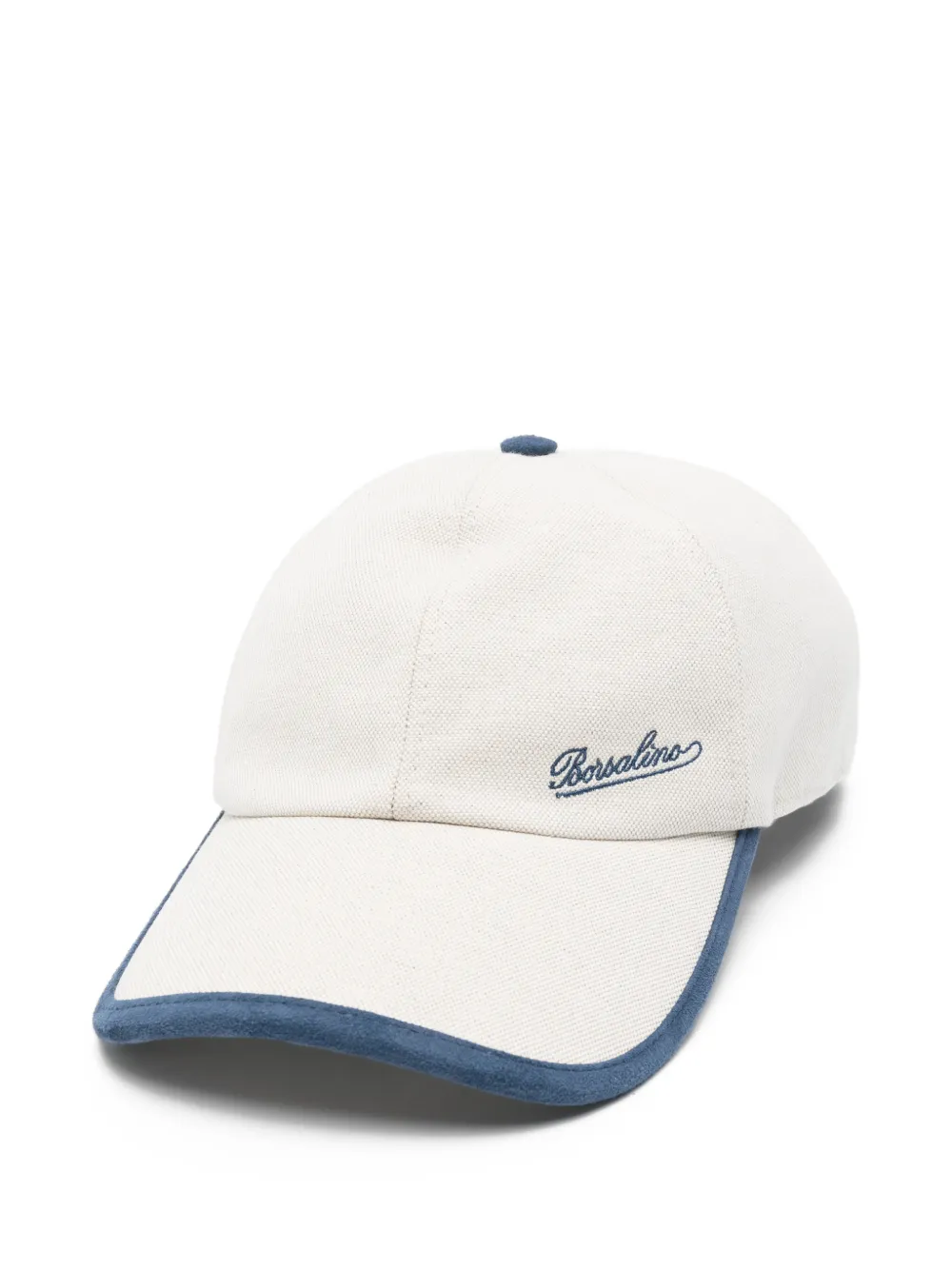 Borsalino logo-embroidered baseball cap - Toni neutri