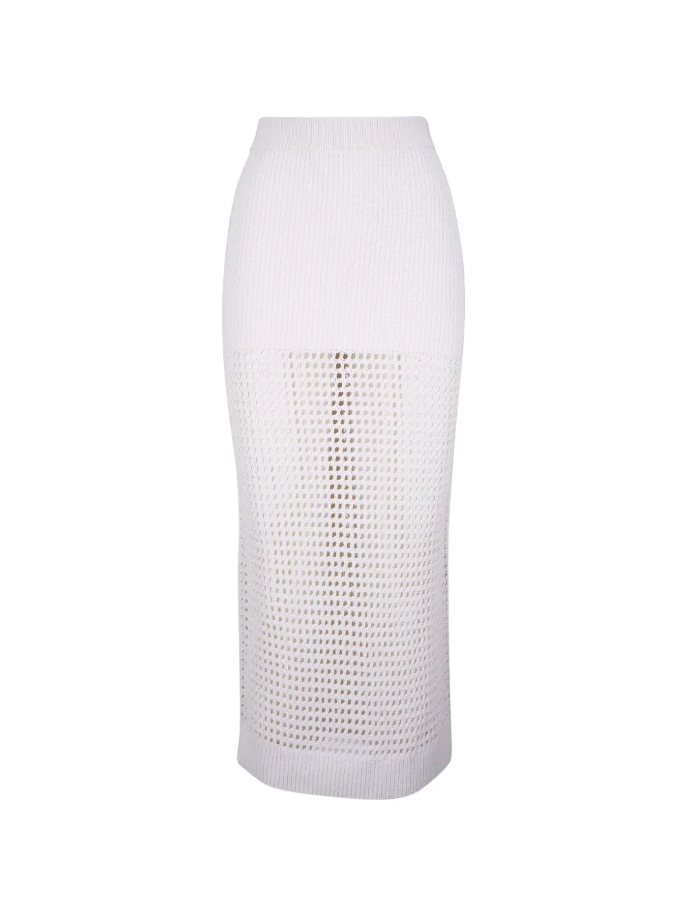 TWP open-knit skirt - Bianco