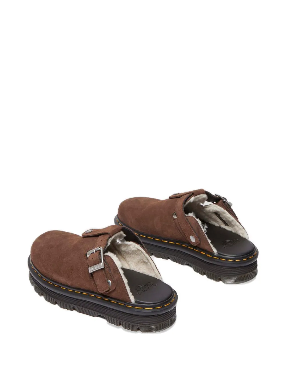 Dr Martens Zebzag buckled mules Bruin