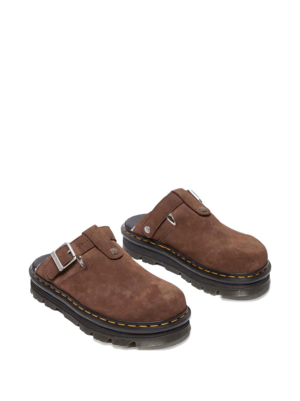 Dr Martens Zebzag buckled mules Bruin
