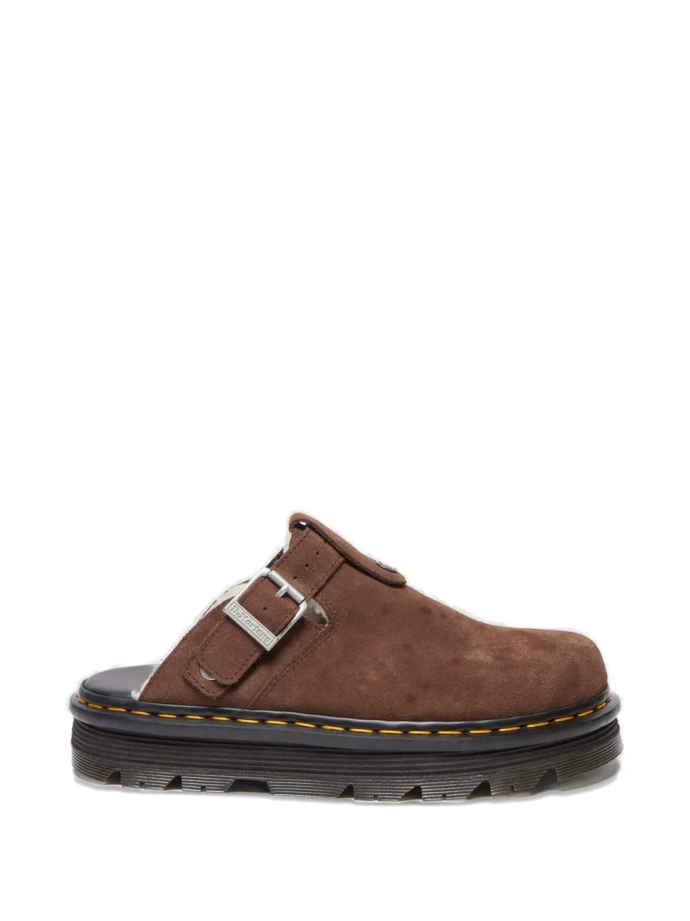Dr Martens Zebzag buckled mules Bruin