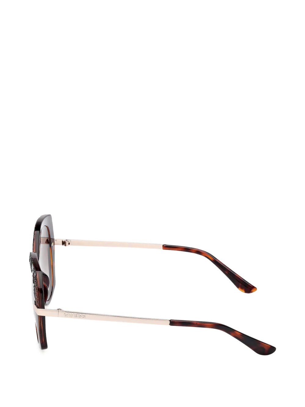 GUESS EYEWEAR Zonnebril met oversized montuur Bruin
