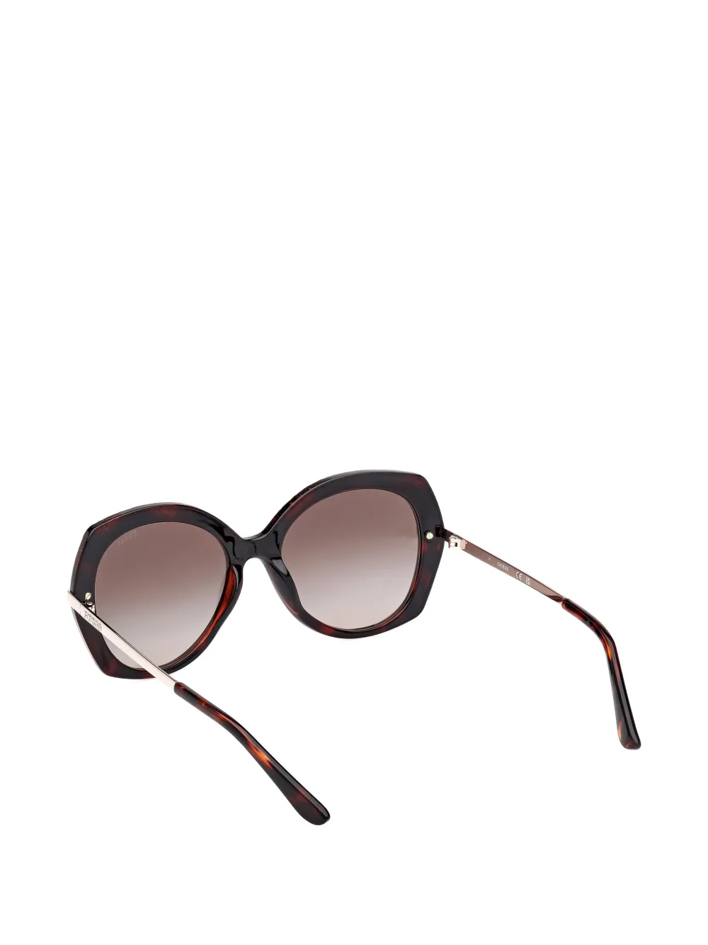 GUESS EYEWEAR Zonnebril met oversized montuur Bruin