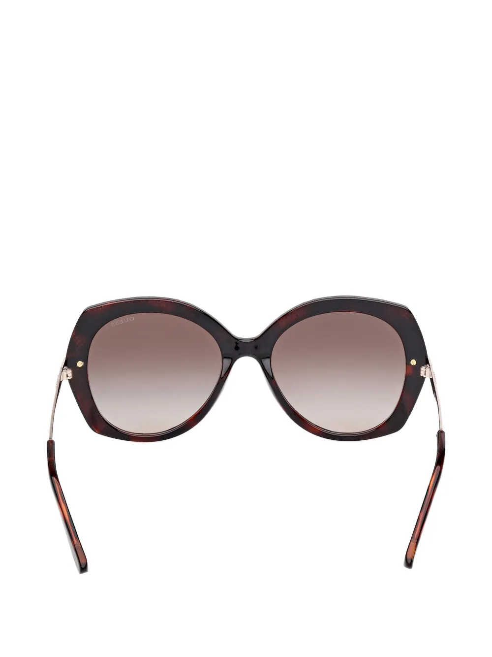 GUESS EYEWEAR Zonnebril met oversized montuur Bruin