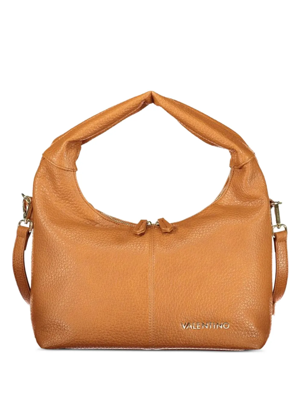 MARIO VALENTINO pebbled logo-lettering tote bag