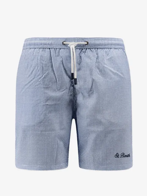 MC2 Saint Barth Paimos check drawstring swim shorts