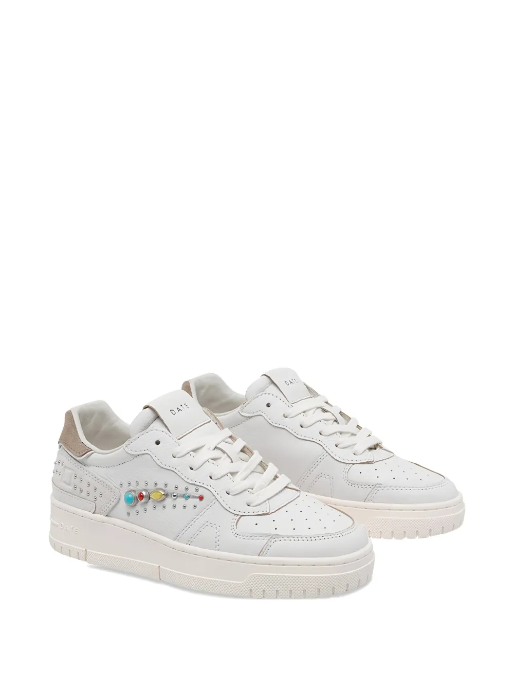 Date Torneo sneakers met studs Wit