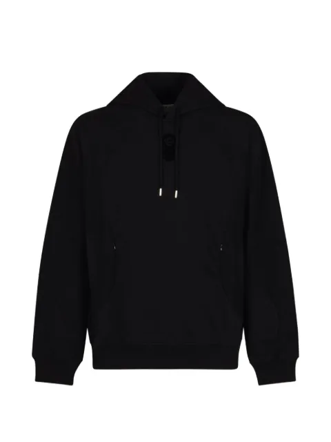 Casablanca logo flock-print hoodie