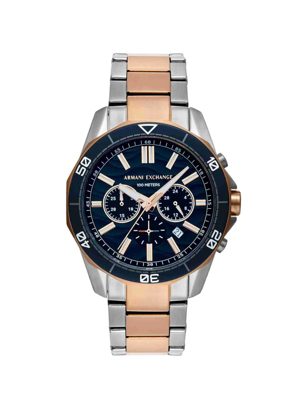 Armani Exchange Spencer chronograph 44mm watch - Blu