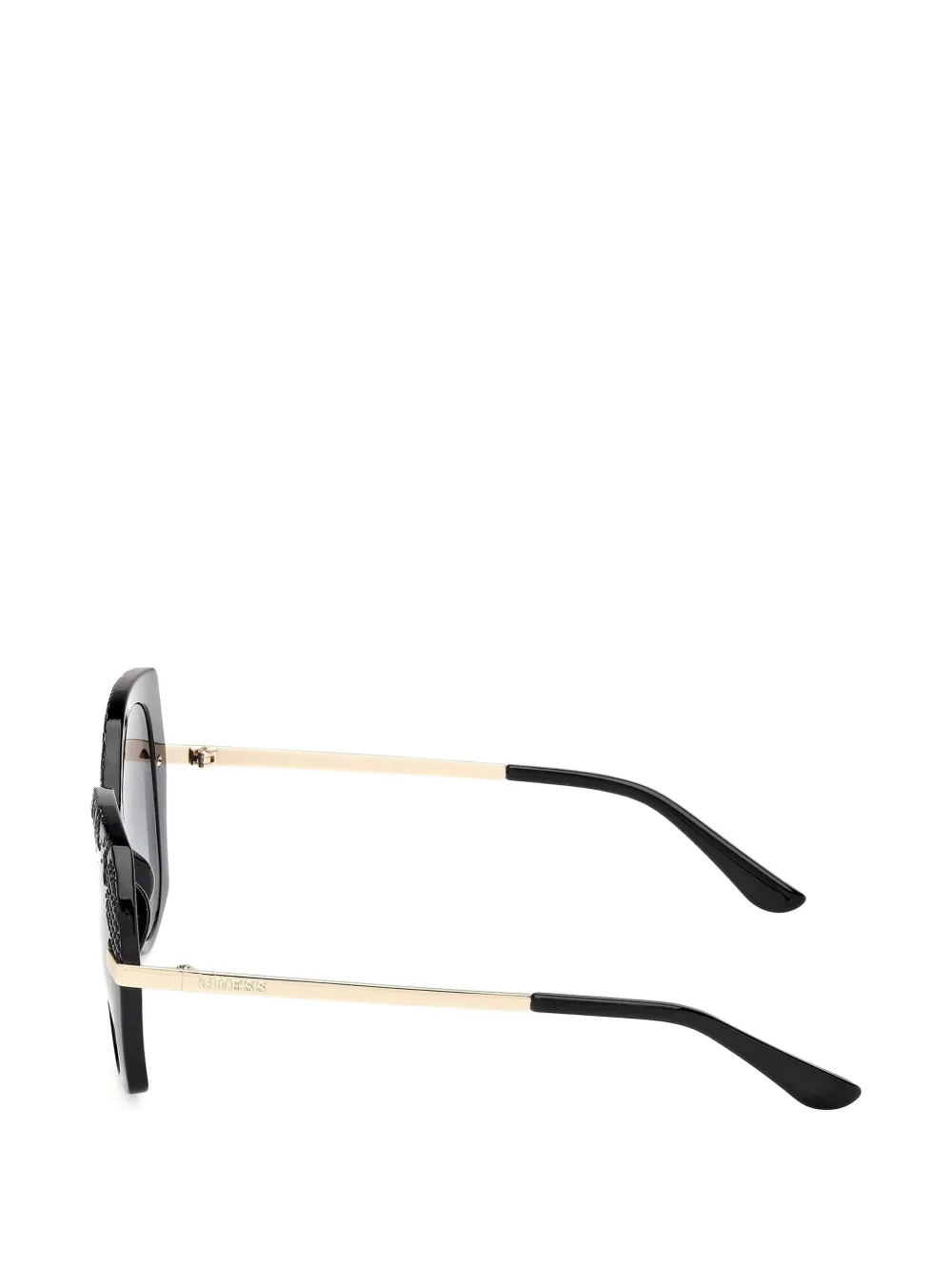 GUESS EYEWEAR Zonnebril met cat-eye montuur en kan teffect Zwart