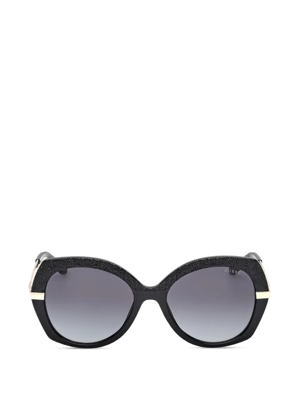 GUESS EYEWEAR lace-effect cat-eye sunglasses - Nero
