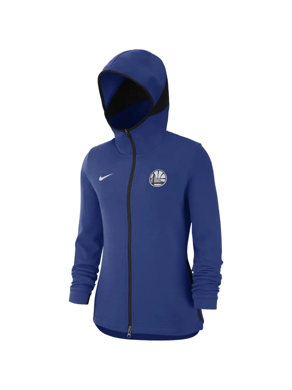 Nike NBA Golden State Warriors Showtime hoodie met logopatch Blauw