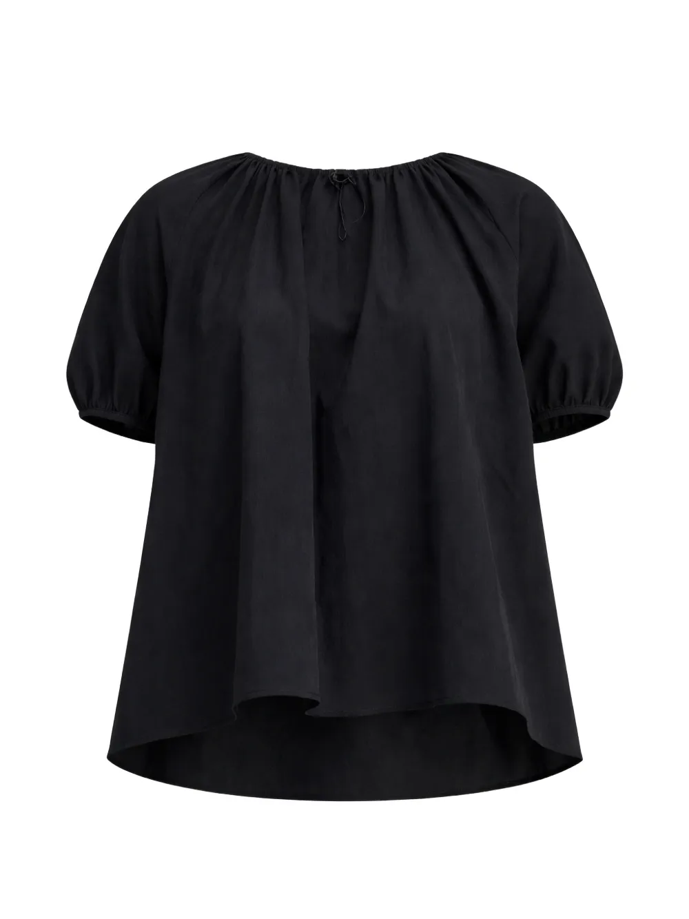 Cecilie Bahnsen Top Bella con arricciatura - Nero